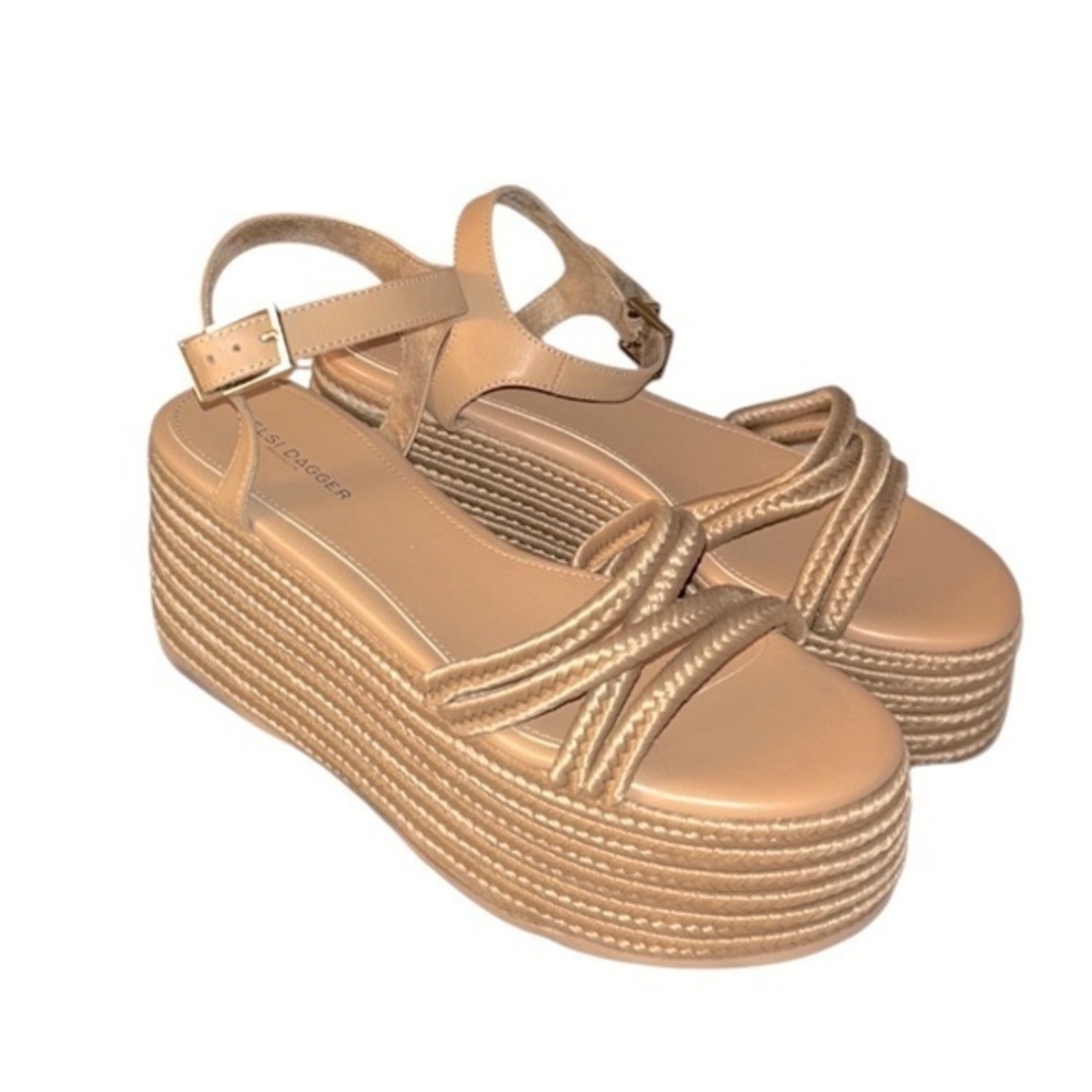 New Kelsi Dagger Free People Mend Platform Wedge Sandal size 9.5